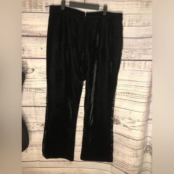 VENUS Black Velvet Satin Wide-Leg Pants size 18 NWOT - Picture 10 of 14